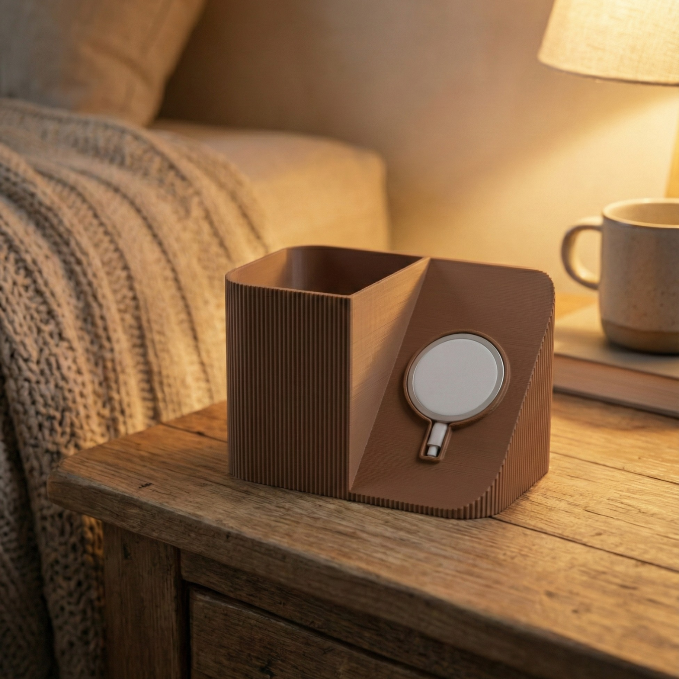 Smartphone-Halter mit MagSafe-Aussparung & Schreibtisch-Organizer