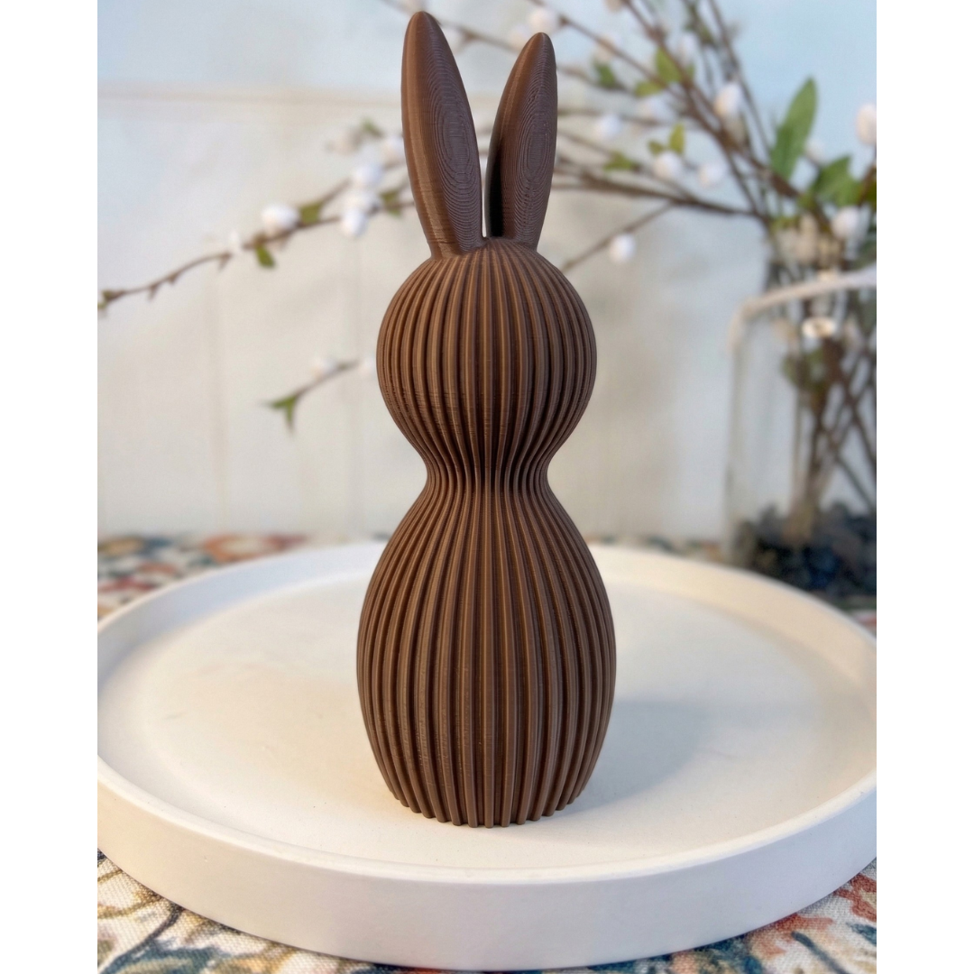 Minimalistische Osterhasen  – Geripptes Design