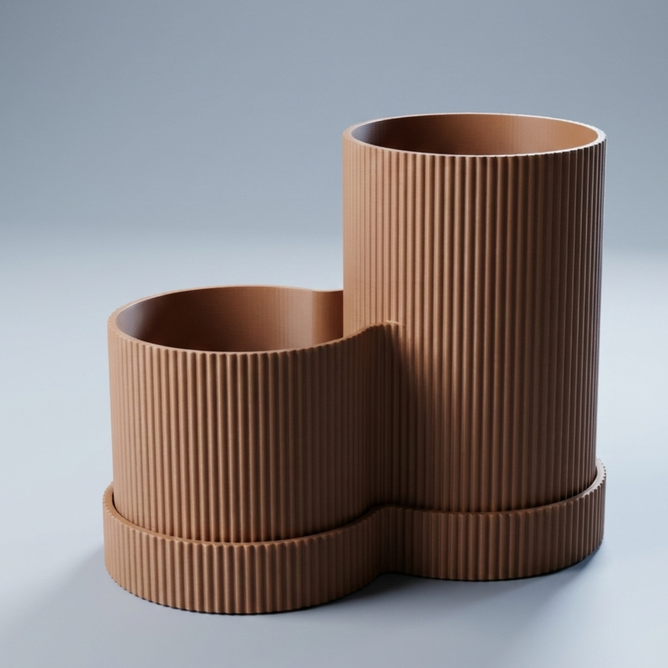 Zahnbürstenhalter mit Doppelkammer – Minimalistischer Bad-Organizer für Zahnbürste und Zahnpflege