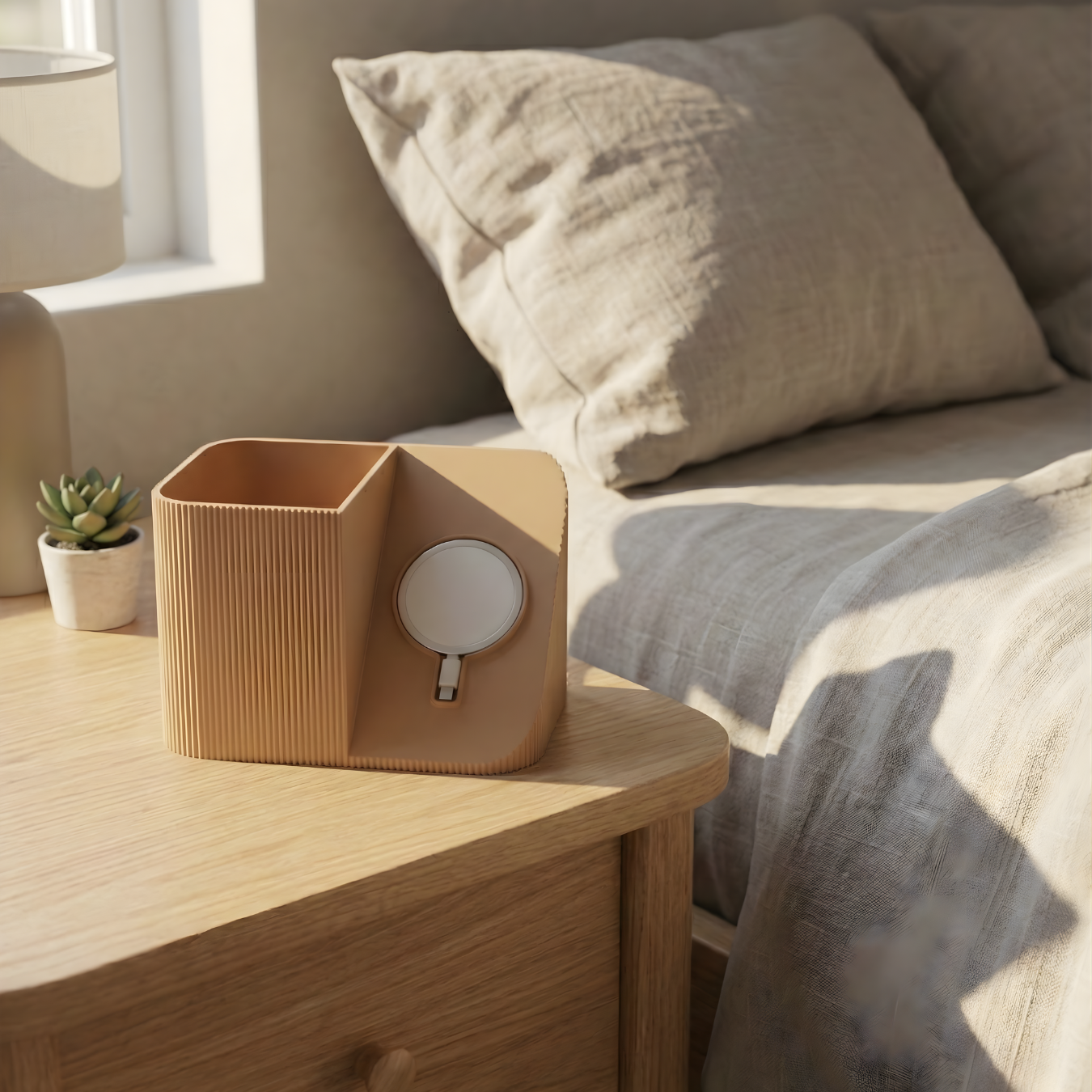 Smartphone-Halter mit MagSafe-Aussparung & Schreibtisch-Organizer