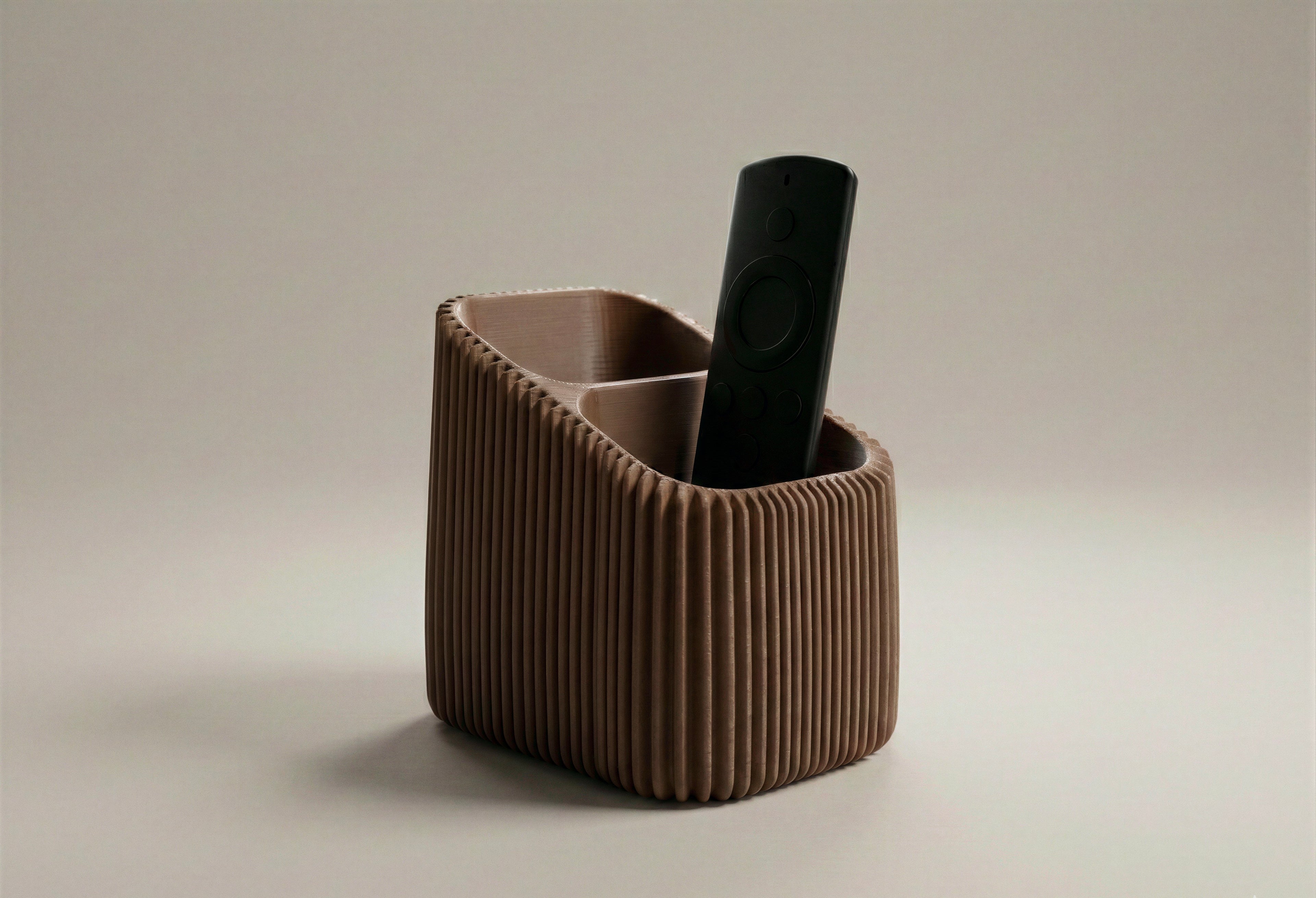 Fernbedienungs-Organizer mit Doppelfach – Vertikaler Halter für Wohn- und Medienberei