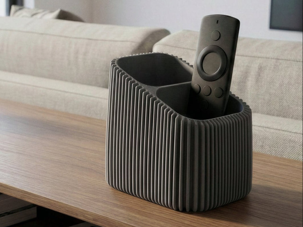 Fernbedienungs-Organizer mit Doppelfach – Vertikaler Halter für Wohn- und Medienberei